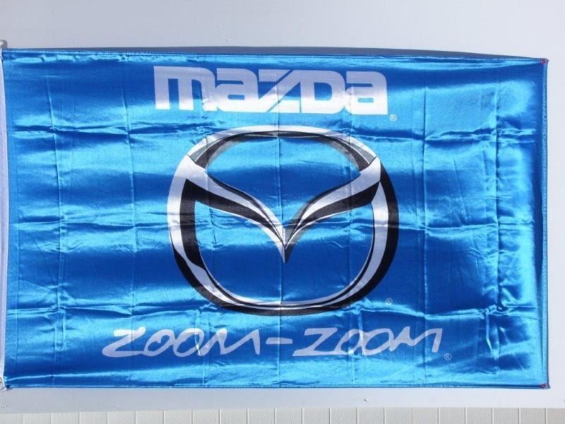 Mazda zoom zoom flag 3' x 5' banner jx*