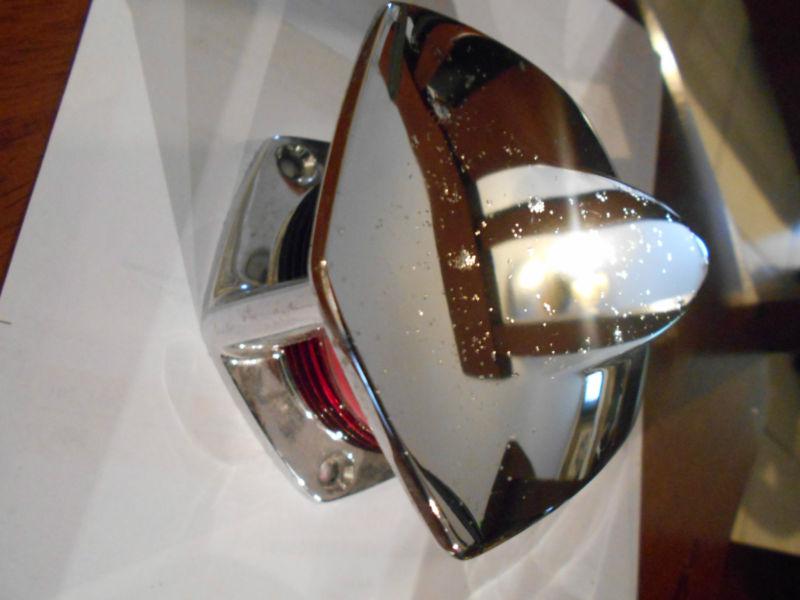 Polished stainless steel bow light chris craft boat 