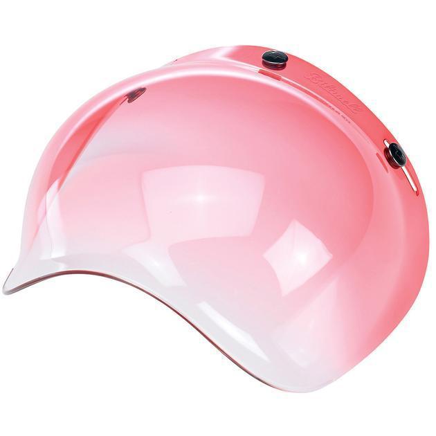 Biltwell inc. red gradient bubble shield for 3/4 helmets biltwell bell fulmer