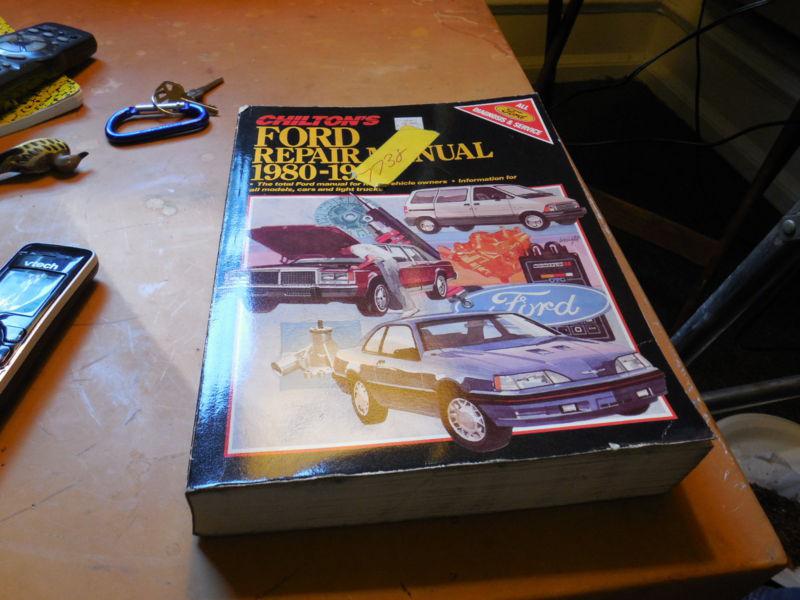 1980-1987 ford chiltons manual 1981 1982 1983 1984 1985 1986 ranger,bronco ii