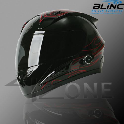Torc black red 13 full face bluetooth motorcycle helmet inercom mp3 limited offe