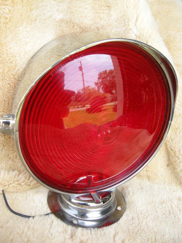 Red dietz dz 77-066 emergency vehicle plastic light lens cover 7 inch. as new