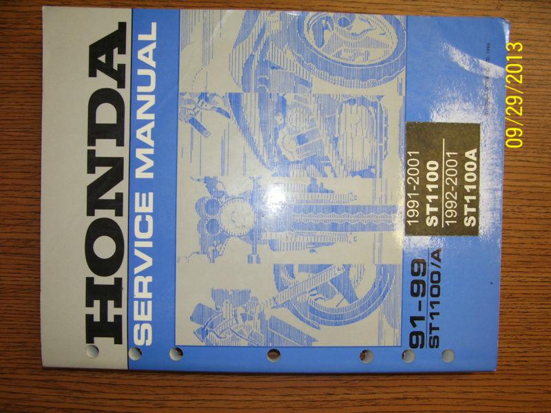 Honda motorcycle st1100 1992-2001 service manual