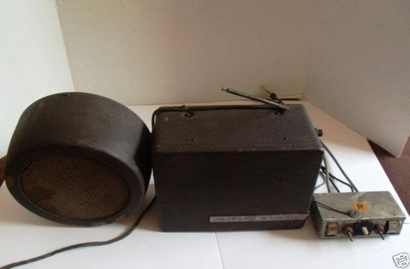  packard du luex vacuum tube radio/controls/speaker
