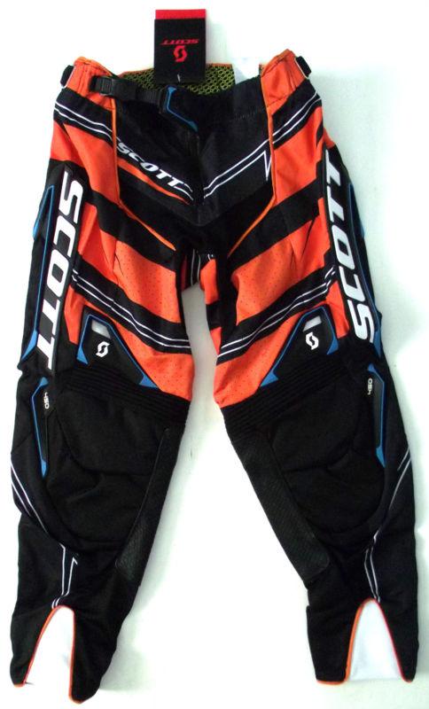Scott  motocross mx atv racing pants size 32 new 450 commit blk/org