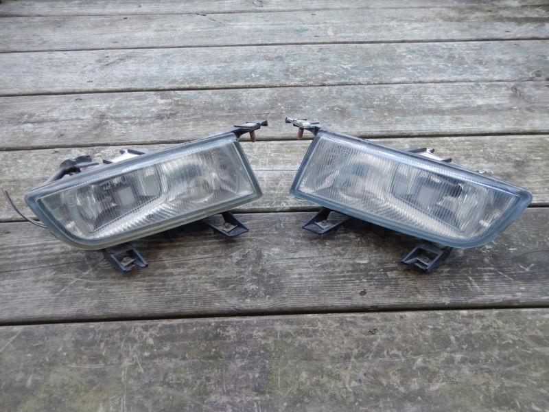 Saab 9-3 9-5 99-03 fog driving light set left right glass nice good lh rh l r