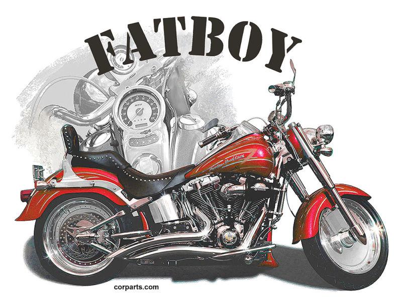 Harley "fatboy" custom t-shirt