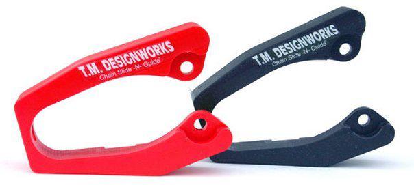 Tm designworks swingarm protector red for honda trx400ex 99-10