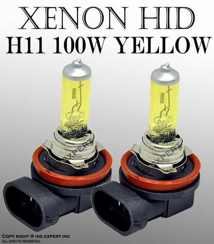 H11 100w pair fog light xenon hid golden yellow light bulbs sh3 abls dot