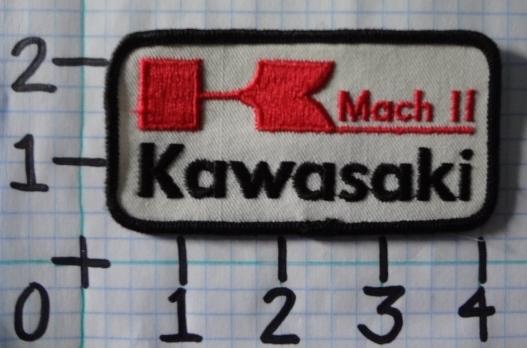 Vintage nos kawasaki mach ii motorcycle patch from the 70's 014