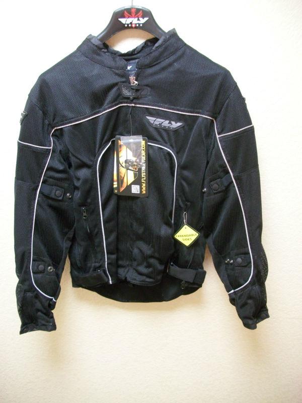 Fly racing coolpro ii mesh jacket mens medium  black new!