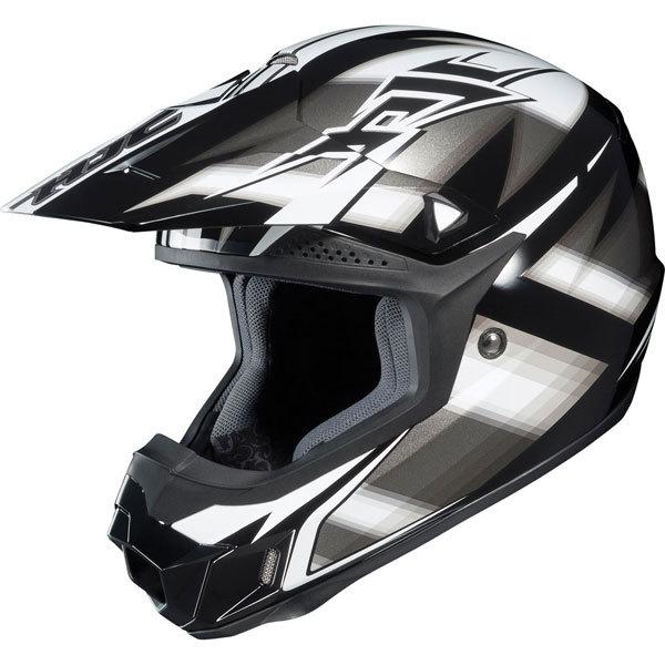 Black/silver/white xxl hjc cl-x6 spectrum helmet