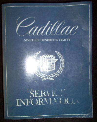 1980 cadillac & fwd eldorado; seville service shop repair manual 80 oem gm