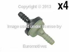 Audi vw (97-05) vacuum check valve (x4) air pump pressure control hose coupler