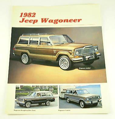 1982 82 jeep wagoneer truck suv brochure custom limited