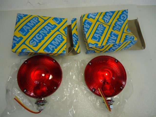 Pair vintage  nos car truck motorcycle turn signal lamps lights 1970's 1980's