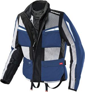 Spidi sport net force h2out textile jacket black blue xl/x-large