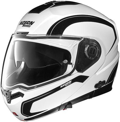 Nolan n104 action white/silver/black modular motorcycle helmet size xlarge