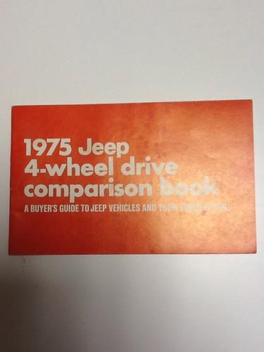 1975 jeep 4-wheel drive comparison book