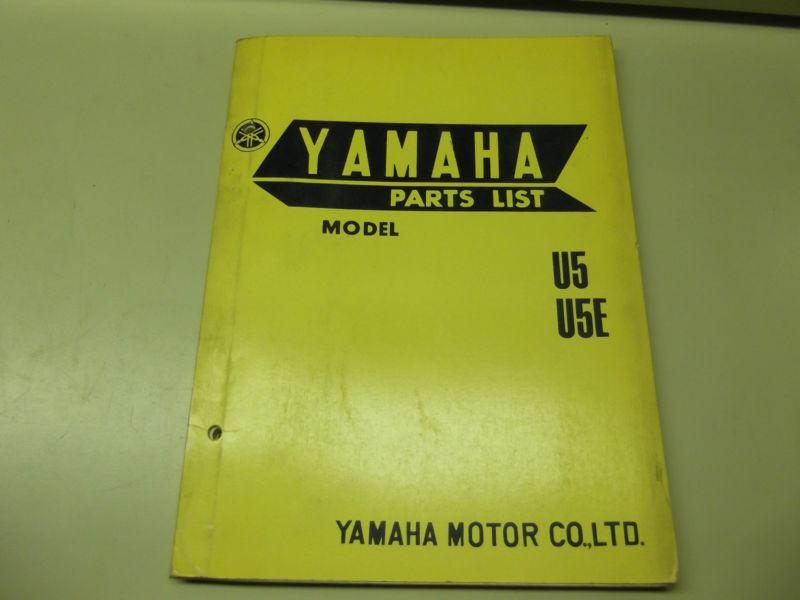 Yamaha u5 - u5e parts list yamaha motor co.,ltd