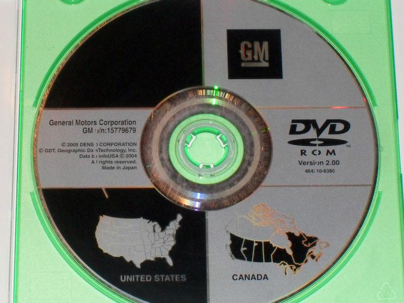 2005 2006 2007 cadillac sts navigation disc dvd cd 15779679 disk gps map oem