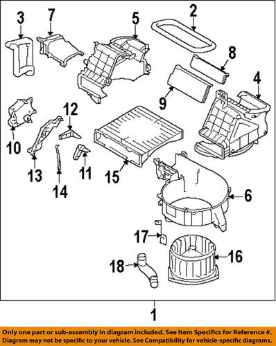 Subaru oem 72880fg000 cabin air filter