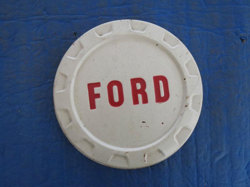 1 used 1961 62 63 64 65 ford 8" f-100 bottlecap dog dish hubcap white sf3