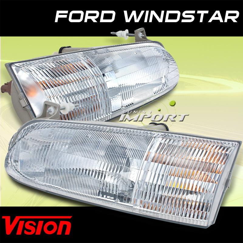 Vision ford windstar pair replacement headlights assembly lh+rh