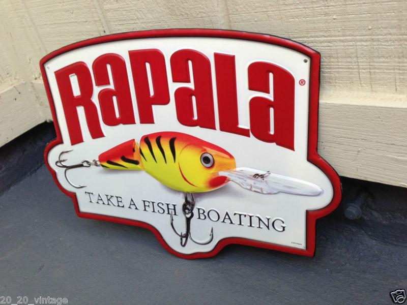 "rapala" lure sign johnson sea horse sign boat dealer,evinrude outboard motor