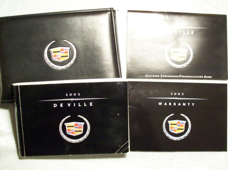 2002 cadillac deville owners manual with case