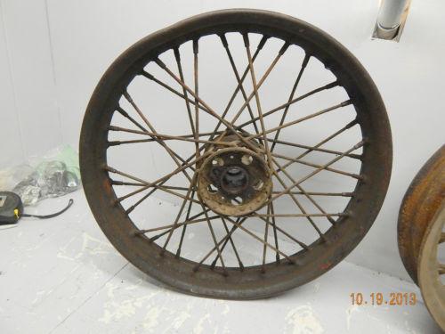 Knucklehead ul wheel 18" star hub 36-37-38 el vintage factory oem patina unresto