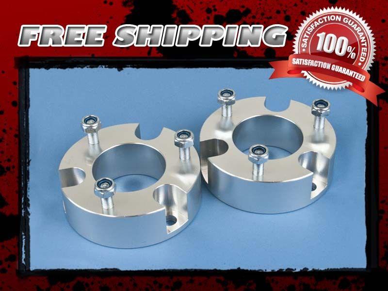 Silver aluminum coil spacer lift kit front 3.5" 4x2 2wd 4x4 4wd