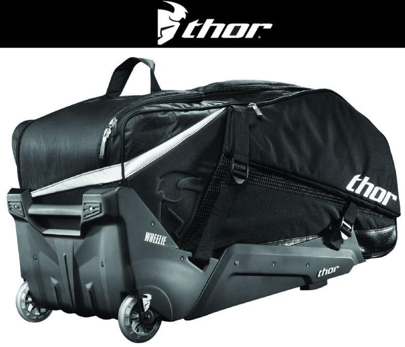 Thor transit wheelie black white reinforced dirt bike gear bag motocross mx atv