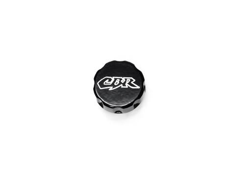 Motorcycle fluid black reservoir cap logo engraved for 2003-2011 honda cbr 600rr