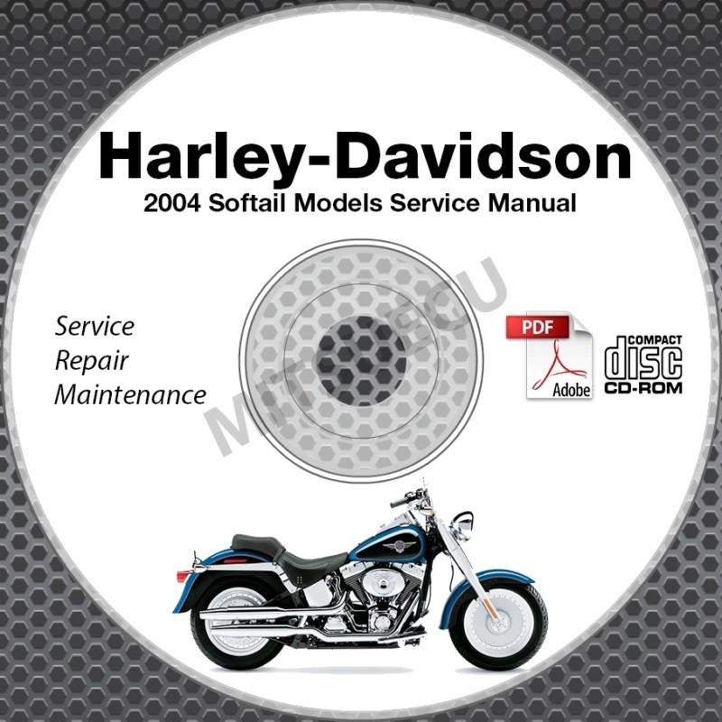 2004 harley davidson softail fat boy night train service manual cd repair shop