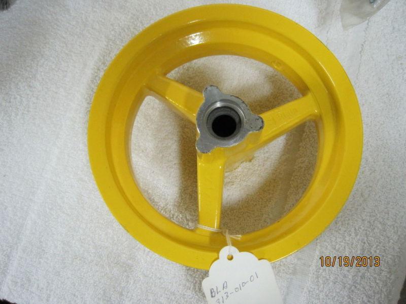 Blata pocket bike solid wheel yellow nos part # 313-010-01