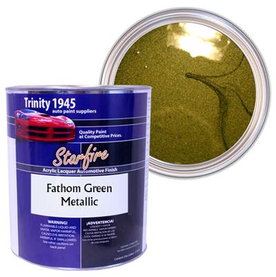 Starfire acrylic lacquer auto paint - fathom green metallic - 1 gallon