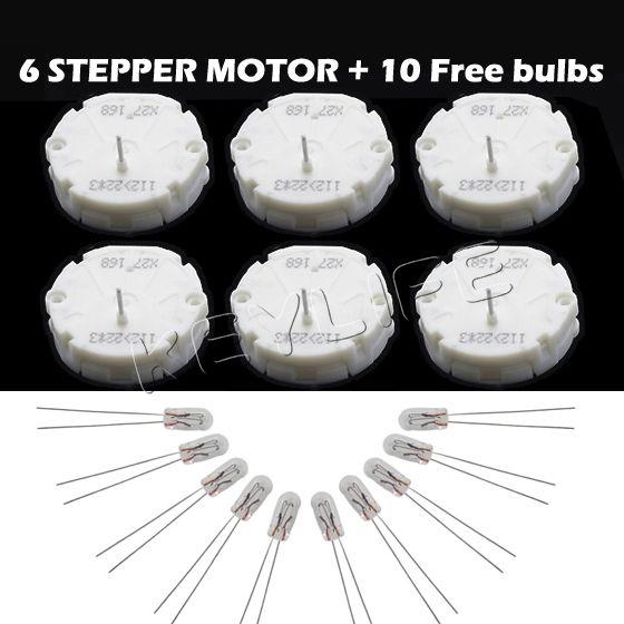 6 stepper motor speedometer gauge instrument cluster gm gmc x27.168 + 10 bulbs