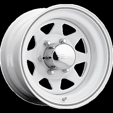 16.5 x 9.75 pacer alloy 310 rims white 16.5" 8x6.5 2500 f250 ford gm wheels rims