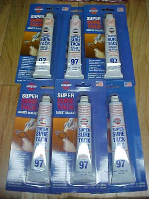 Lot of 6  versachem super sure tack  # 97  silicone gasket sealant  auto repair