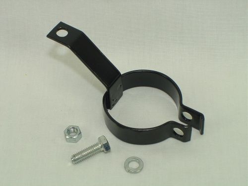 1956 1957 chevy  gas, fuel tank filler neck support bracket &amp; clamp w/ hardware