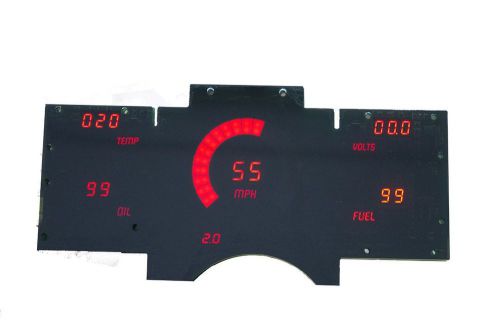Chevy truck digital dash panel for 1988-1991 chevy gmc intellitronix blue leds!