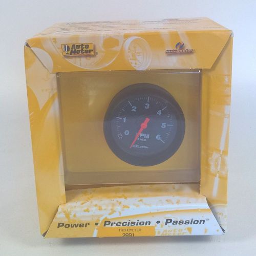 Auto meter 2891 tachometer 2-5/8&#039;&#039; 6000 rpm redline electrical