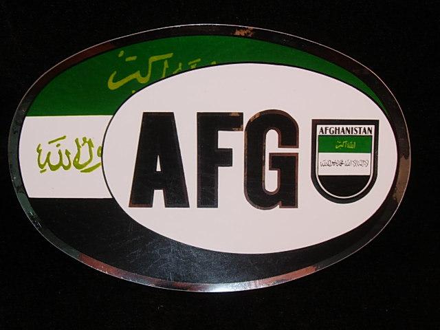 Afg afghanistan sticker decal bumper/window car oval country flag code !