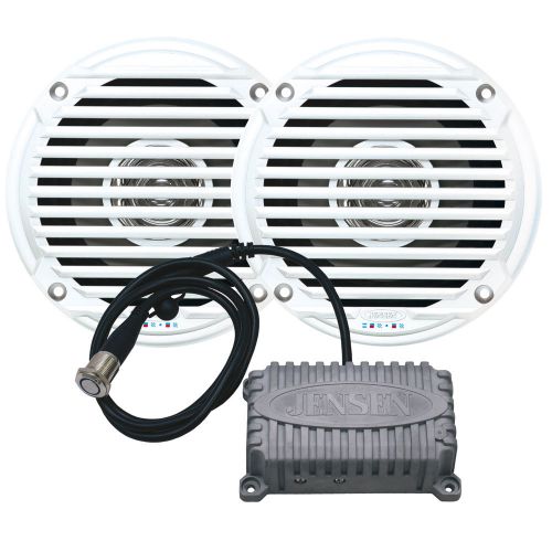 Jensen cpm50 2-channel bluetooth amplifier pair of 5&#034;speakers