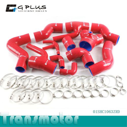 Silicone boost piping hose kit for audi s4 rs4 a6 b5 c5 2.7l bi-turbo 97-01 rd