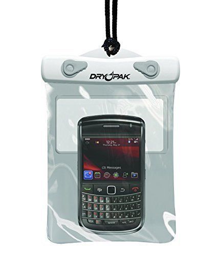 Kwik tek dry pak 5&#034; x 6&#034; waterproof case for gps / pda / smart phone gray/white