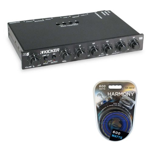 Kicker audio kq5 5-band parametric eq car stereo system equalizer 03kq5 amp kit
