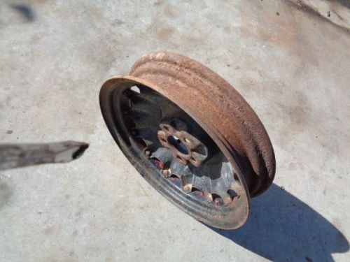 1935 1936 chevrolet artillery wheel  17&#034; rat rod original patina 3