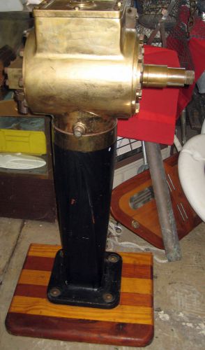 Vintage bronze hydraulic steering station